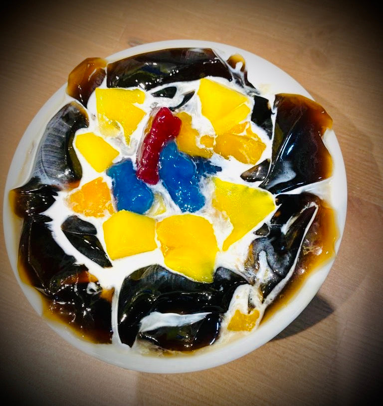 C3. Grass Jelly with Gummy Balls